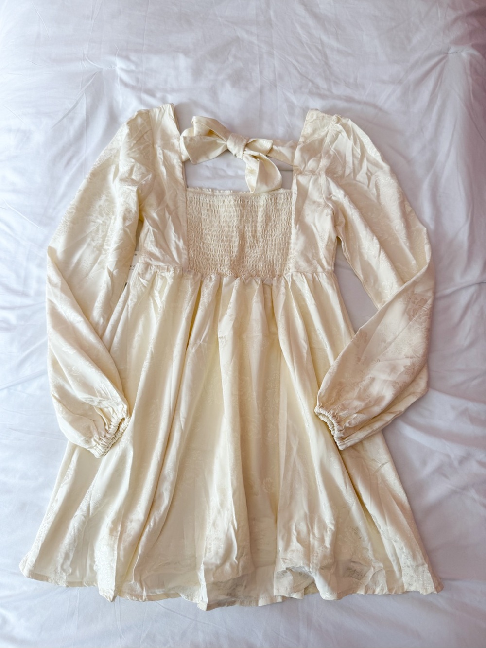 Altar’d State Alexa Ivory Floral Long Sleeve Mini Dress Size XS - Picture 2 of 8